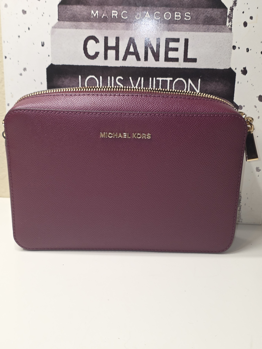 Michael Kors Berry Saffiano Leather Crossbody Bag